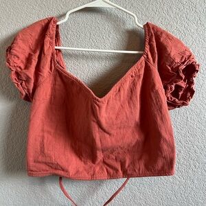 West of Melrose Open Back Tie Top